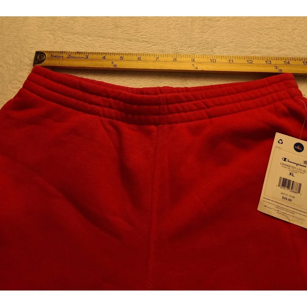 Champion Boys Signature Fleece Jogger Lychee Red XL 18/20 Athletic Pants NWT